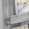 vidaXL Magazine Rack Grey Sonoma 51 x 11 x 102 cm Engineered Wood