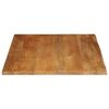vidaXL Table Top Live Edge 110x80x2.5 cm Solid Wood Mango