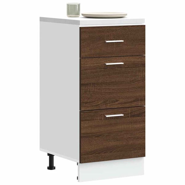 vidaXL Bottom Cabinet Lyon Brown Oak 40x46x81.5 cm Engineered Wood