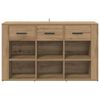 vidaXL Sideboard Artisan Oak 100 x 30 x 59.5 cm Engineered Wood
