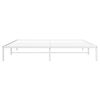 vidaXL Metal Bed Frame without Mattress White 193x203cm