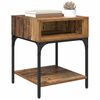 vidaXL Bedside Table Old Wood 40 x 40 x 50 cm Engineered Wood