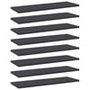vidaXL Bookshelf Boards 8 pcs Grey 60x20x1.5 cm Engineered Wood
