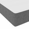 vidaXL Bed Frame with Mattress Light Grey 90 x 200 cm Fabric