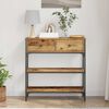 vidaXL Console Table Old Wood 72.5 x 25 x 75 cm Engineered Wood