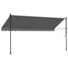 vidaXL Retractable Awning Anthracite 400x150 cm Fabric and Steel