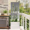 vidaXL Garden Privacy Screen Sliver 50 x 140 cm Stainless steel