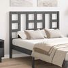 vidaXL Bed Headboard Grey 126x4x100 cm Solid Wood Pine