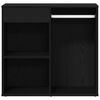 vidaXL Cosmetic Cabinet Black Oak 80 x 40 x 75 cm Engineered Wood