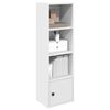vidaXL Bookcase White 31x24x102 cm Engineered Wood