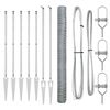 vidaXL Hexagonal Fence with Post 10 x 1.6 m Galvanised Steel Silver