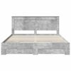 vidaXL Bed Frame with Drawer with Headboard Manual Engineered Wood