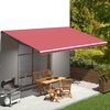 vidaXL Replacement Fabric for Awning Burgundy Red 6x3.5 m