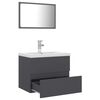 vidaXL Bathroom Furniture Set Grey Engineered Wood