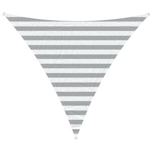 vidaXL Sun Shade Sail Light Grey and White 2 x 2 x 2 m
