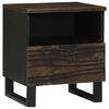 vidaXL Bedside Cabinet 2 pcs Walnut 40 x 33 x 46 cm Solid Acacia wood