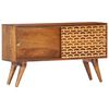 vidaXL Sideboard Honey Brown 88x24x50 cm Solid Mango Wood