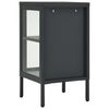 vidaXL Sideboard Anthracite 38x35x70 cm Steel and Glass
