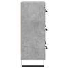 vidaXL Sideboard Concrete Grey 69.5x34x90 cm Engineered Wood