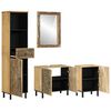 vidaXL 4 Piece Bathroom Furniture Set Solid Wood Mango