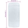 vidaXL Beach Towels 2 pcs White 60x135 cm Fabric 400 GSM