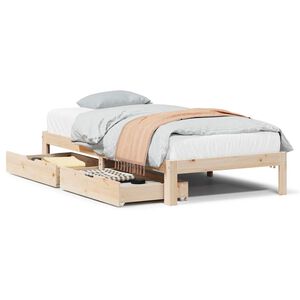 vidaXL Bed Frame with Drawers without Mattress 100x200 cm