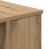 vidaXL Desk with Shelf Artisan oak 140 x 50 x 75 cm Engineered wood