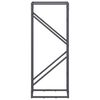 vidaXL Firewood Rack Anthracite 40x25x100 cm Cold-rolled steel
