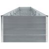 vidaXL Garden Raised Bed Galvanised Steel 600x80x45 cm Grey