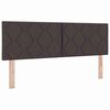 vidaXL Headboard with Headboard Dark Brown 160 cm Faux Leather