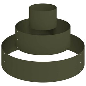 vidaXL Garden Planter Olive Green 90 x 90 x 20 cm Cold-rolled Steel