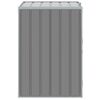 vidaXL Wheelie Bin Storage for Single Bin Grey 72x81x115 cm Steel