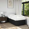 vidaXL Bed Frame without Mattress Black Single Fabric