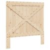 vidaXL Bed Frame without Mattress Grey 100x200 cm Solid Wood Pine