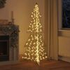 vidaXL Christmas Tree with 240 LEDs Warm White 180 cm PET