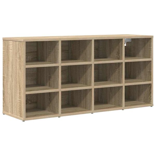 vidaXL Shoe Cabinet Sonoma Oak 103 x 30 x 51 cm Engineered Wood