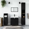 vidaXL Bathroom Cabinet Black 65x33x60 cm Engineered Wood