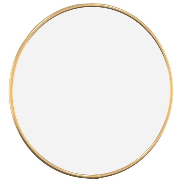 vidaXL Wall Mirror Gold &Oslash; 30 cm Round