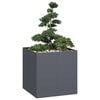 vidaXL Planter Anthracite 80x80x80 cm Steel