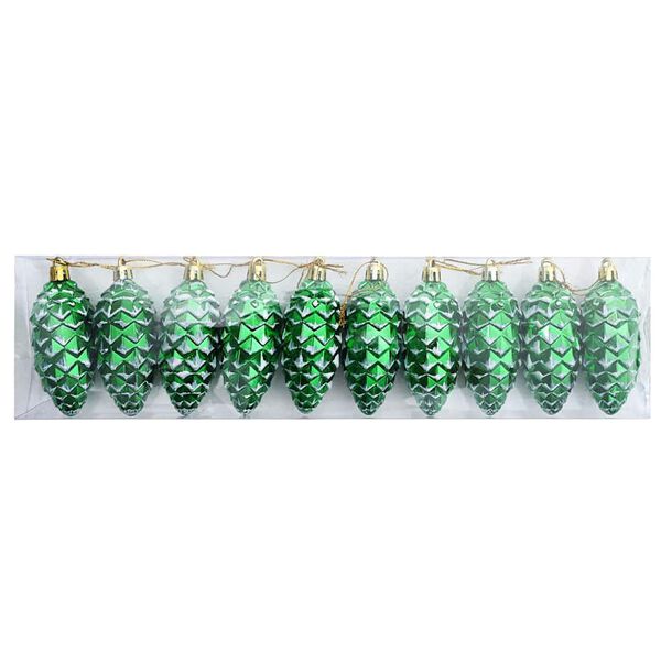 vidaXL Christmas Pine Cone Ball 40 pcs Green