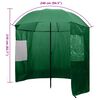 vidaXL Fishing Umbrella Green 240x210 cm