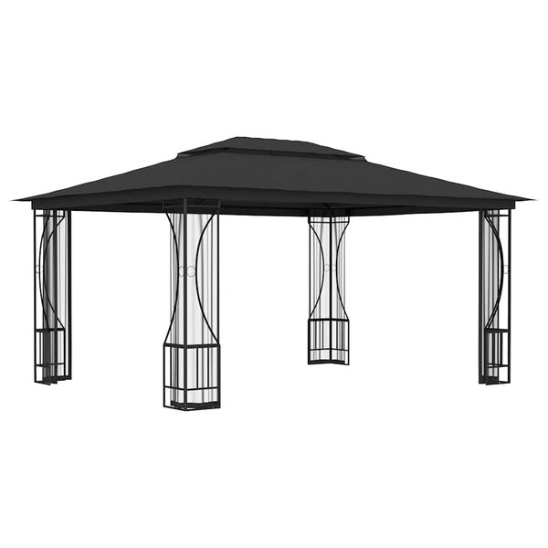 vidaXL Gazebo with Nets 300x400x265 cm Anthracite