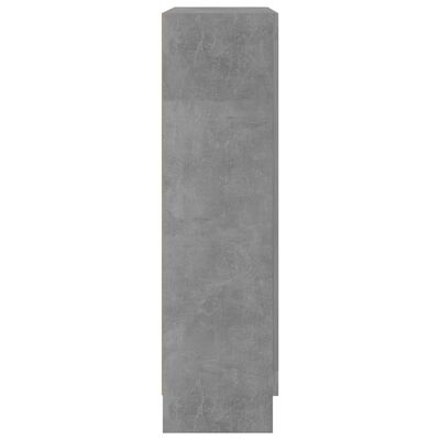 vidaXL Vitrine Cabinet Concrete Grey 82.5x30.5x115 cm Engineered Wood