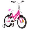 vidaXL Kids Bike 14 inch Black and Pink