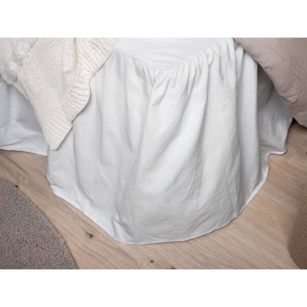 Venture Home Bedskirt Pixy 200x180 cm Cotton White