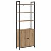 vidaXL Book Cabinet Artisan Oak 60 x 24 x 161 cm Engineered Wood