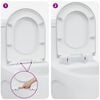 vidaXL Toilet Seat White 46.2 x 36 x 4.3 cm Duroplast