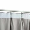 vidaXL Blackout Curtains with Hooks 2 pcs Grey 140x225 cm