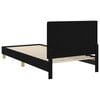 vidaXL Children's Bed Frame with Headboard Black 90 x 190 cm Fabric