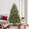 vidaXL Artificial Christmas Tree Green 180 cm PVC and Metal